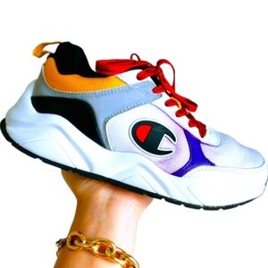 Champion 93 Eighteen Block White& Multicolor Shoes